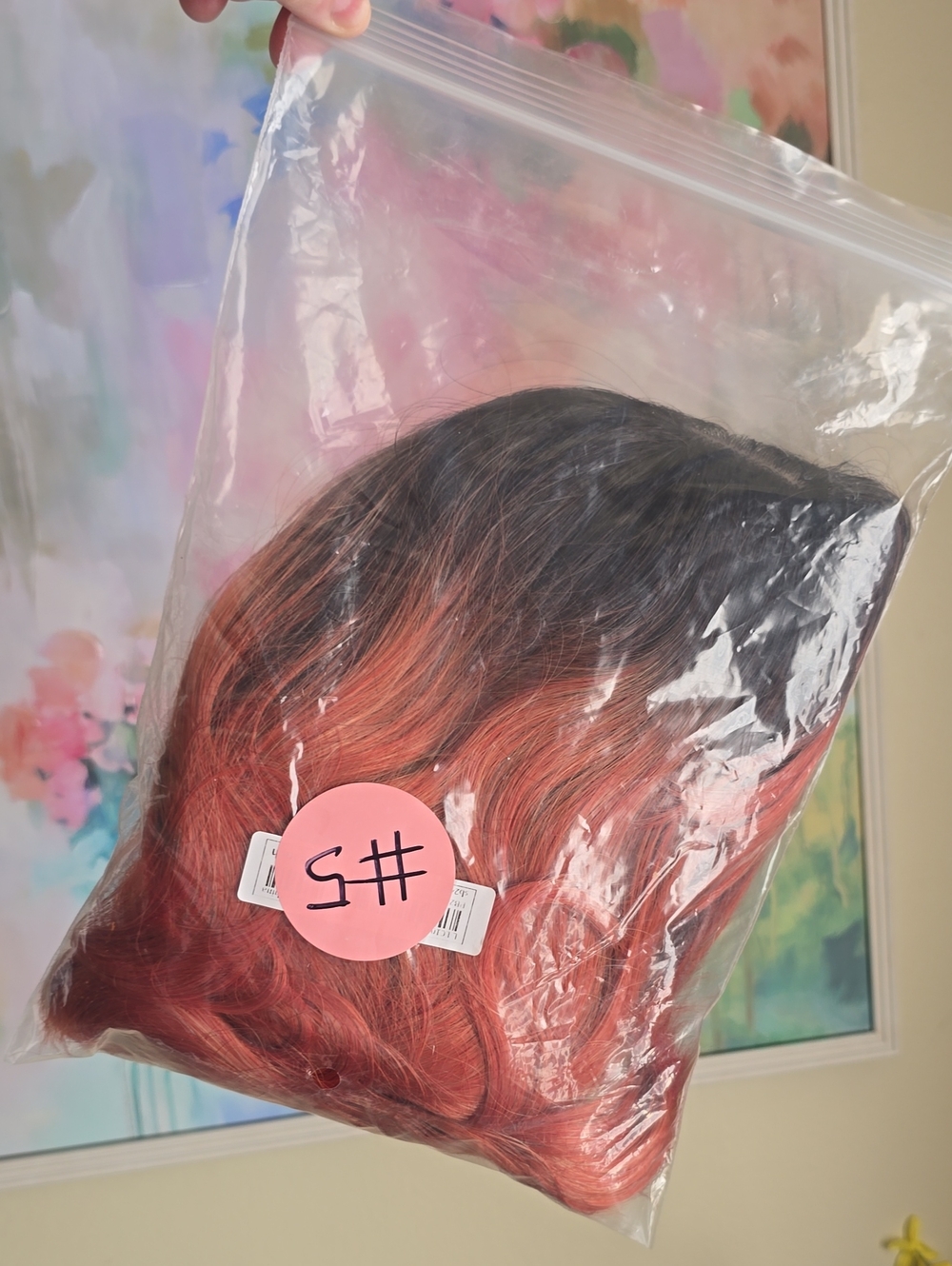 Red Cherry Cola Ombre Wavy 16" Wig NEW - Picture 8 of 8